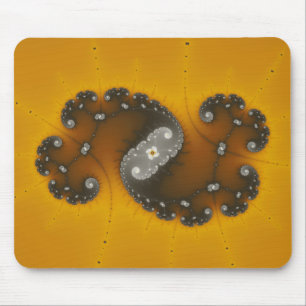 Grey Creature - Fractal Mousepad