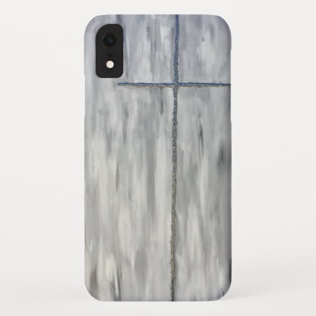 Grey Cross Phone Case (Back)