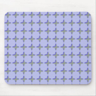 Grey Crosses Pattern Mouse Pad