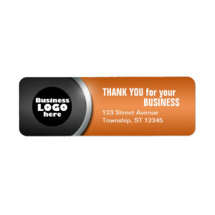 Grey Curve & Orange "THANK YOU for your BUSINESS"