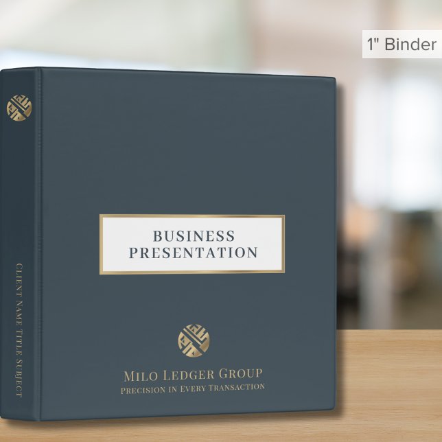 Grey Custom Logo Presentation Binder (Creator Uploaded)