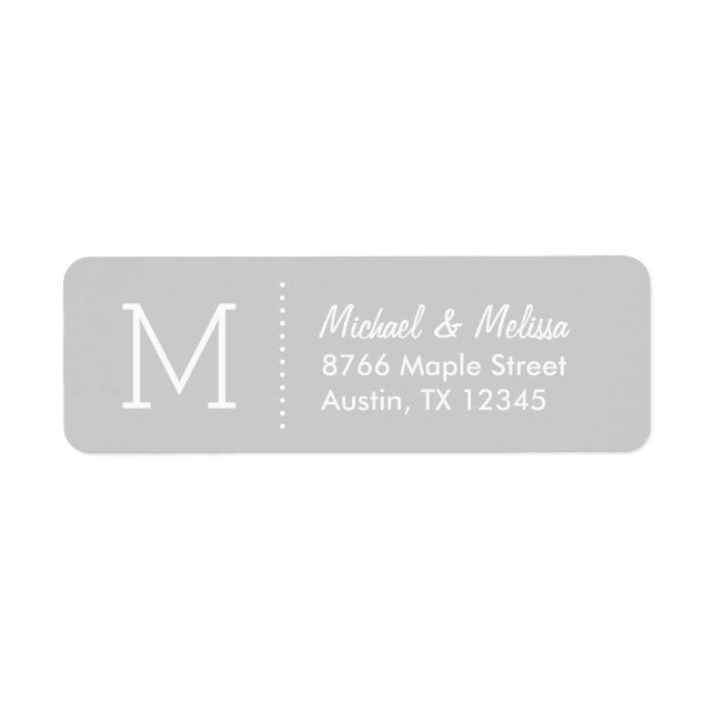 Grey Custom Monogram (Front)