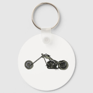 Grey Custom Motorcycle Keychain