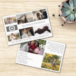 Grey Custom Text Your Logo 8 Photos Collage Flyer<br><div class="desc">Elegant and clean marketing flyer for a professional photographer personalized with your photos, logo, contact information, and custom text. Add six photos to the cover, along with your logo, business name, and website and number. On the other side, add more contact info, two more photos, and a custom text about...</div>