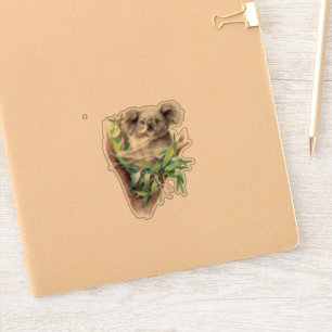 Grey cute Koala sticker