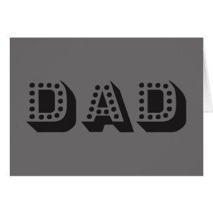 Grey DAD, Vous Customisez Fête des pères Carte de 
