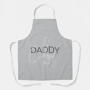 Grey Daddy Chef  Apron
