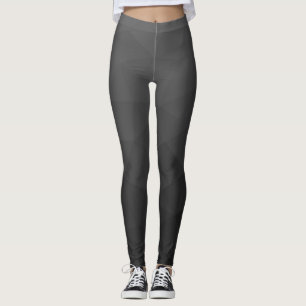 Grey dark gradient geometric mesh pattern leggings