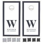 Grey Dark Lake Wedding Newly Wed Monogram