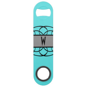 Grey Deco Flourish Bottle Opener Speed Bottle Opener