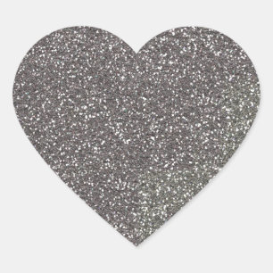 Grey Decor ready to customize Heart Sticker
