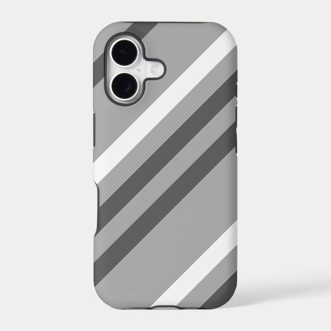 Grey diagonal stripes pattern (Back)