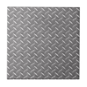 Grey Diamond Plate Tile
