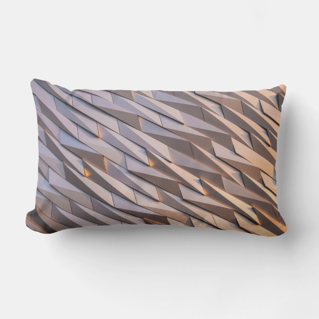 Grey digital lumbar pillow (Front)