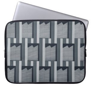 Grey digital wallpaper laptop sleeve