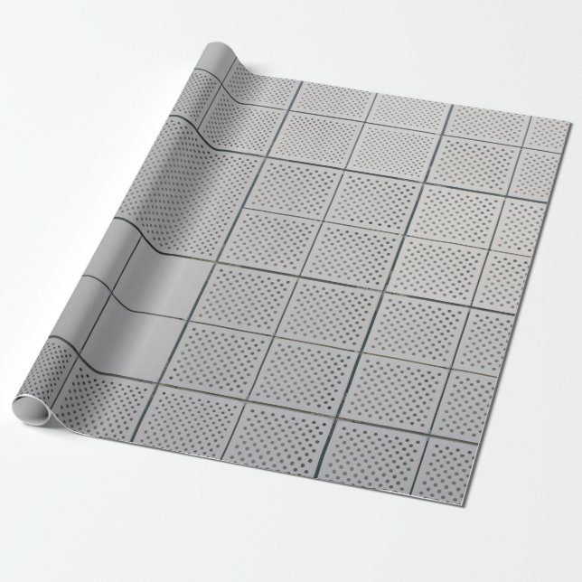 Grey digital wrapping paper (Unrolled)