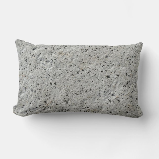 Grey dirt lumbar pillow (Front)