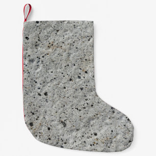 Grey dirt small christmas stocking