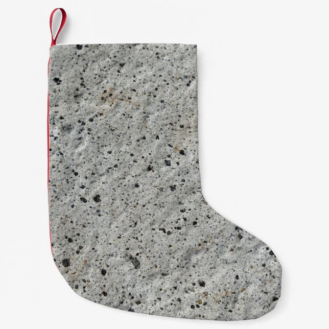 Grey dirt small christmas stocking (Front)