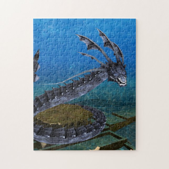 Grey Dragon Puzzle (Vertical)