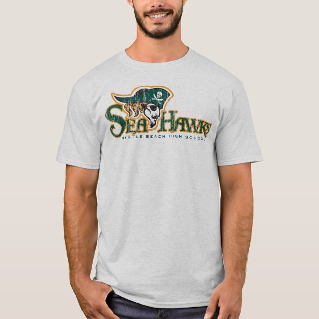Grey DT Seahawk T-Shirt(L) T-Shirt (Front)