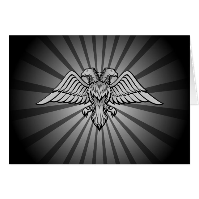 Grey eagle with two heads (Front Horizontal)