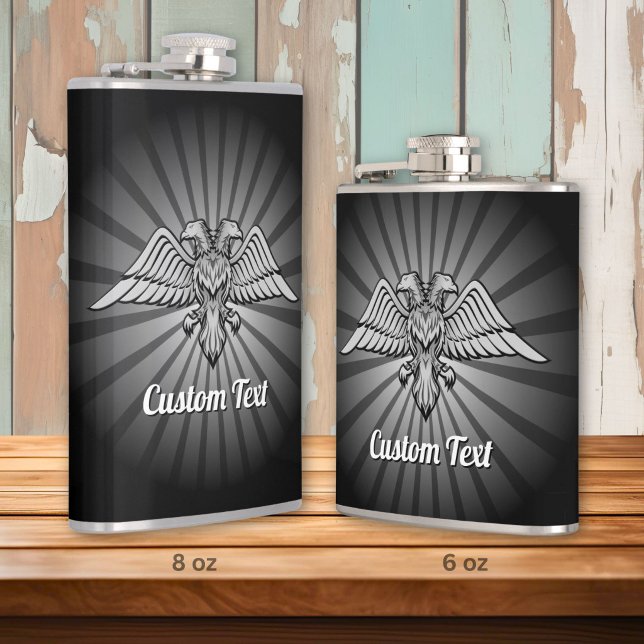 Grey Eagle with two Heads Hip Flask (Creator Uploaded)