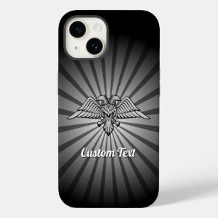 Grey Eagle with two Heads iPhone Case