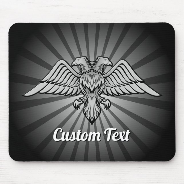 Grey Eagle with two Heads Mouse Pad (Front)