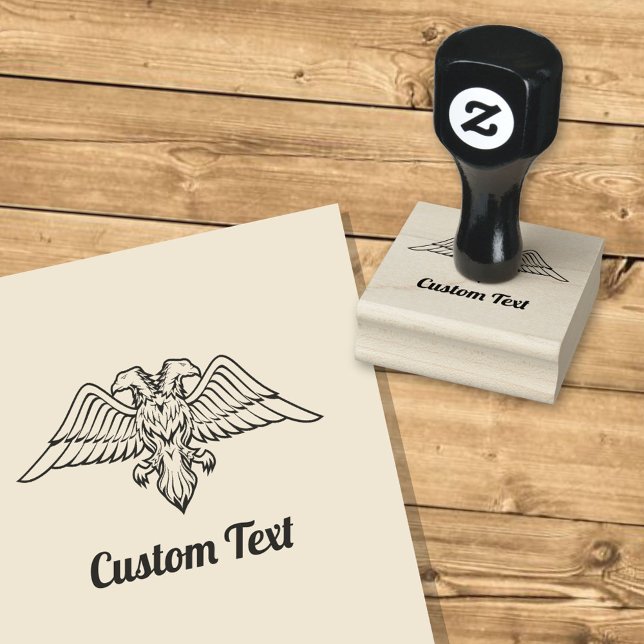 Grey Eagle with two Heads Rubber Stamp (Creator Uploaded)