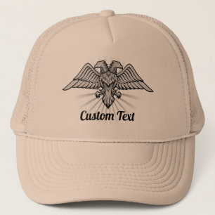 Grey Eagle with two Heads Trucker Hat