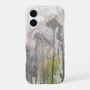 Grey Elegant Contemporary Abstract Design iPhone 16 Case