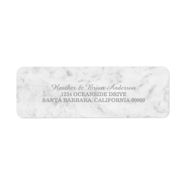 Grey Elegant Marble Wedding (Front)