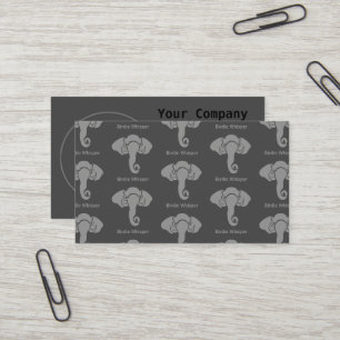 Grey Elephant Family Home Address Republican Business Card