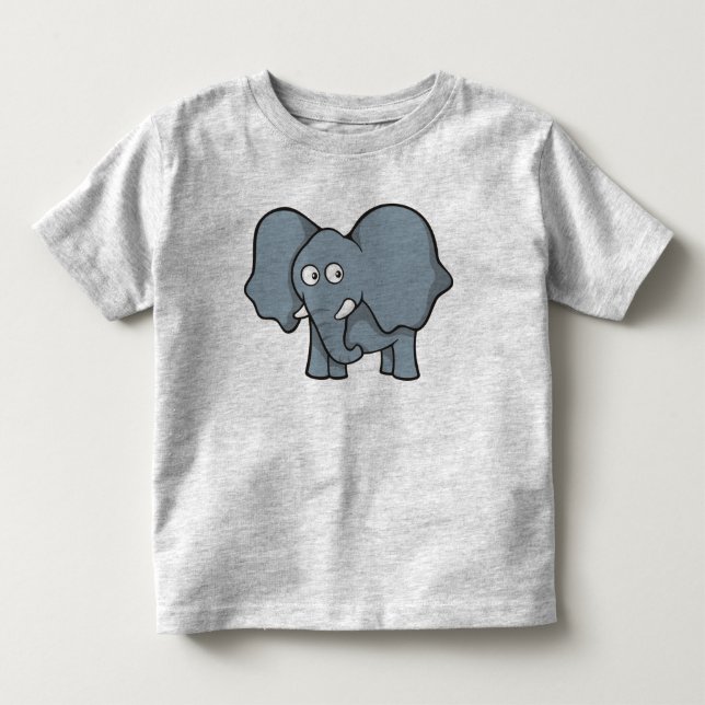 Grey elephant toddler t-shirt (Front)
