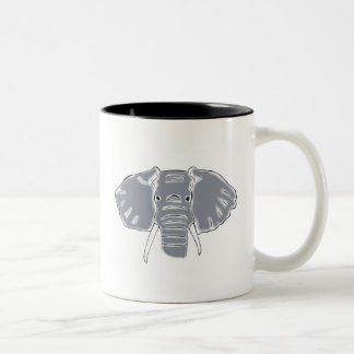 Grey Elephant two tone mug