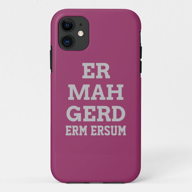 Grey Ermahgerd iPhone 5 Barely There Case (Back)