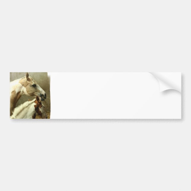 Grey Eventing Horse Bumper Sticker (Front)