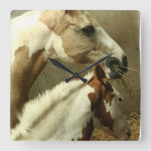 Grey Eventing Horse Wall Clock