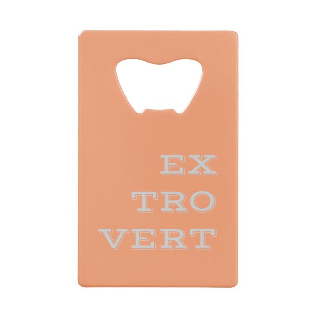 Grey Extrovert Bottle Opener Wallet Bottle Opener (Front)
