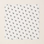 Grey F-15E Jet Patterned Scarf<br><div class="desc">Ideal for the fighter chick pilot, wso or spouse, add a little airpower to your wardrobe with this grey on white F-15E Strike Eagle patterned chiffon scarf. This makes the perfect not-squadron-specific First Friday, Pink Flag, fini-flight or spouse event accessory or a stylish welcome or farewell gift.</div>