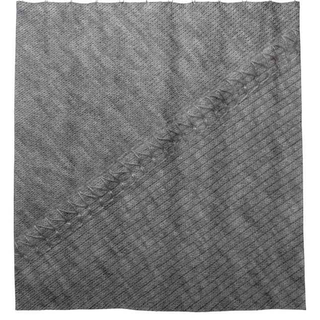 Grey fabric: abstract stitched texture. (Front)