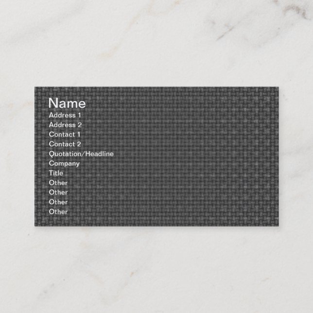 Grey Fabric Business Card (Front)