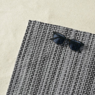 Grey Fabric Cloth 2 Beach Towel