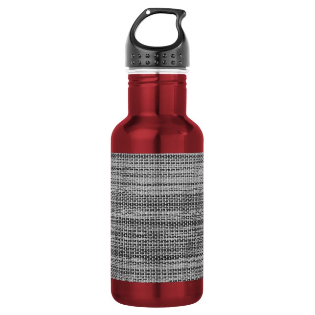 Grey Fabric Cloth 532 Ml Water Bottle (Front)