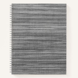 Grey Fabric Cloth Notebook