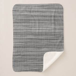 Grey Fabric Cloth Sherpa Blanket