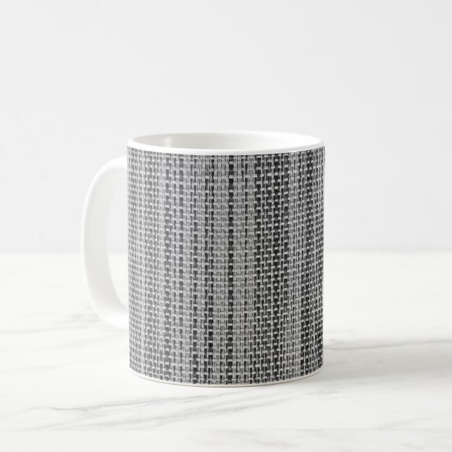 Grey Fabric Coffee Mug (Front Left)