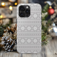 Grey Fair Isle Christmas Sweater Pattern