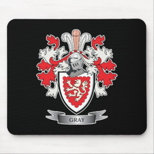 Grey Family Crest Coat of Arms Mouse Pad